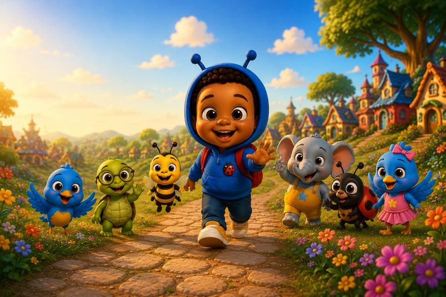 Bibi with the whole Bug Squad